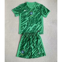 Dětský fotbalový dres Brazílie Brankářské Copa America 2024 Venkovní Krátký Rukáv (+ trenýrky)